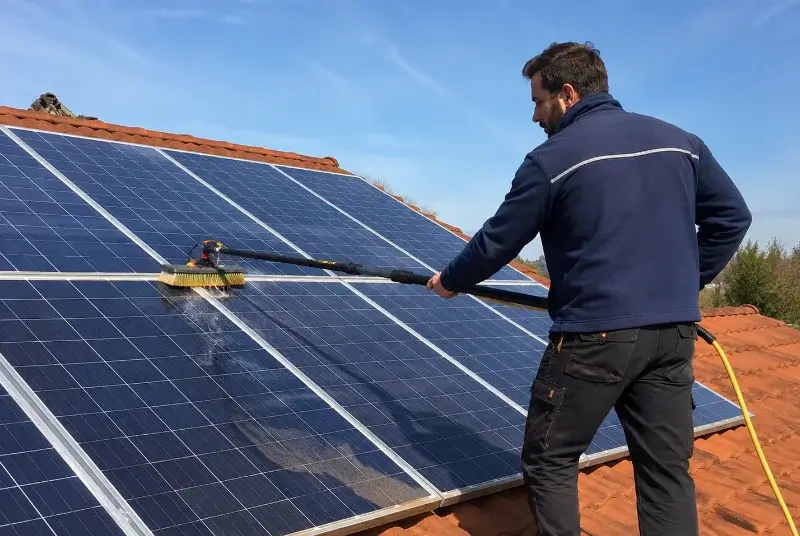 Nettoyage et entretien de panneaux solaires à Waldhambach